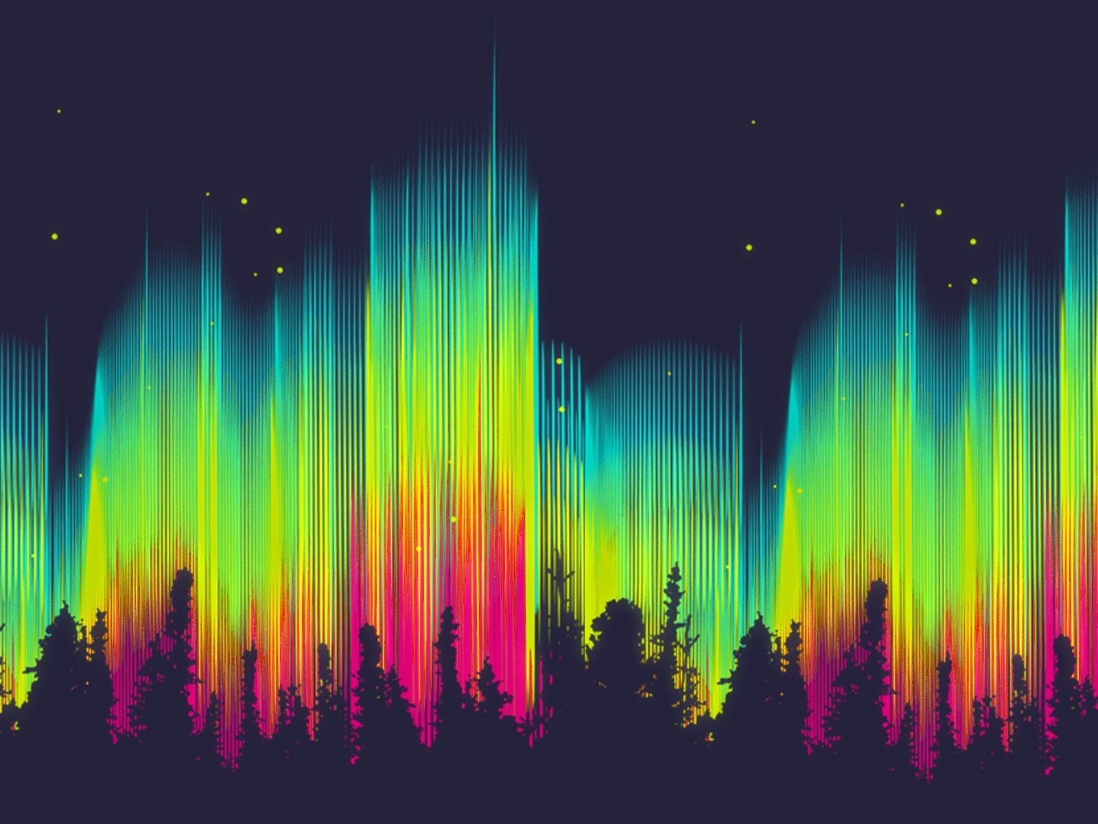 Přírodní divy Northern Lights HD Wallpaper (1) #10 - 1600x1200