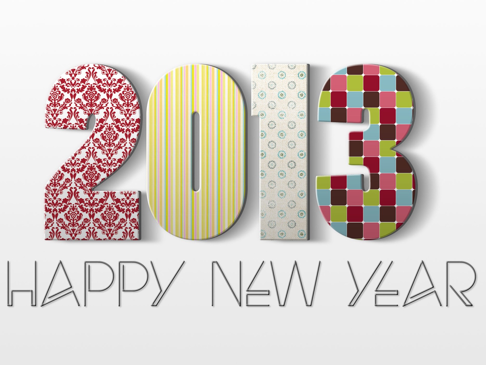 2013 New Year theme creative wallpaper(1) #15 - 1600x1200