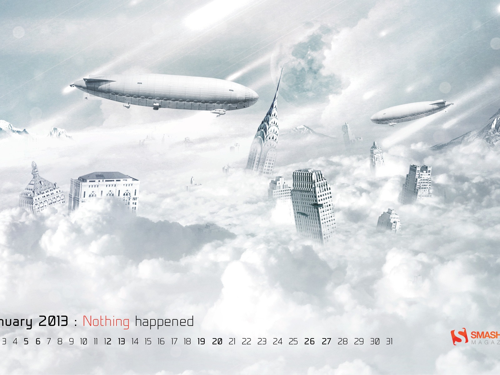 2013年1月 月曆壁紙(二) #3 - 1600x1200