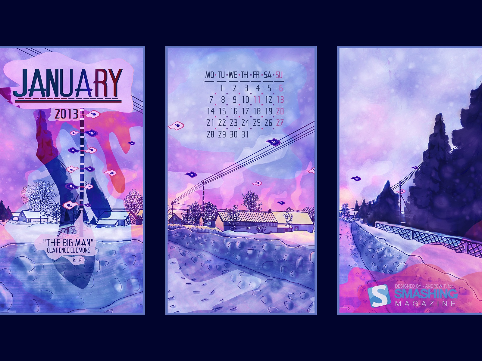Januar 2013 Kalender Wallpaper (2) #6 - 1600x1200