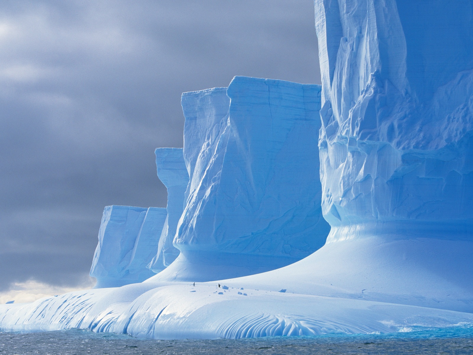 Windows 8 壁纸：南极洲，冰雪风景，南极企鹅5 - 1600x1200