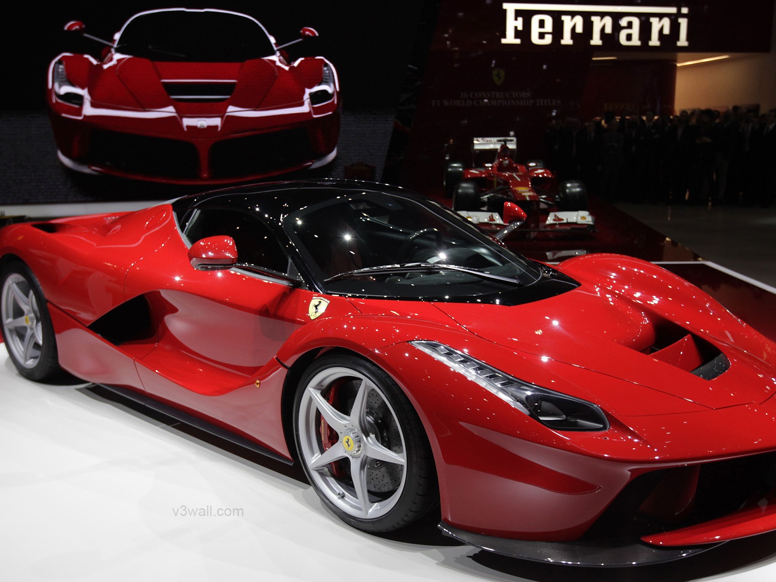 2013 Ferrari LaFerrari 法拉利LaFerrari红色超级跑车高清壁纸2 - 1600x1200