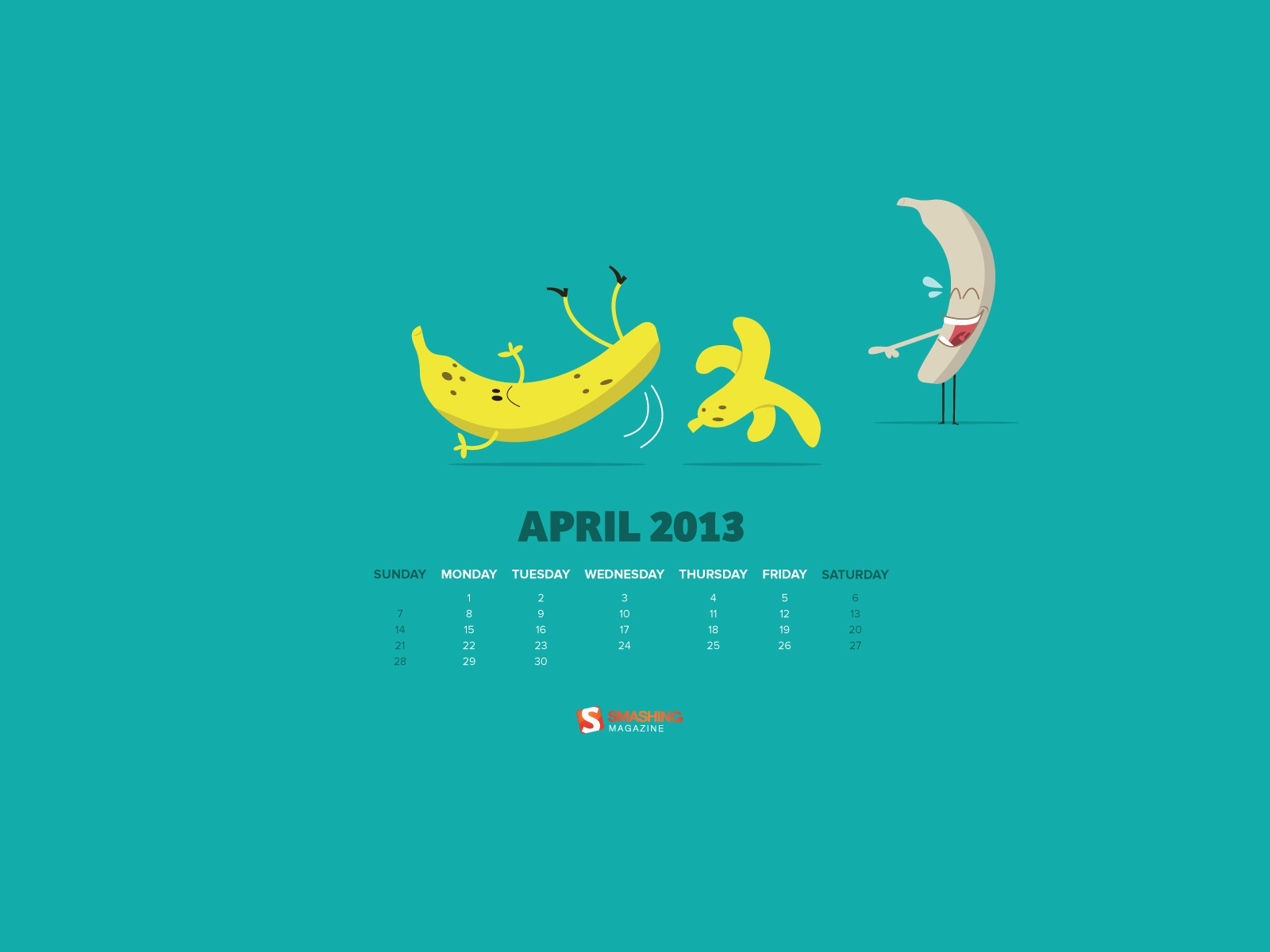 2013年4月 月曆壁紙(二) #16 - 1600x1200