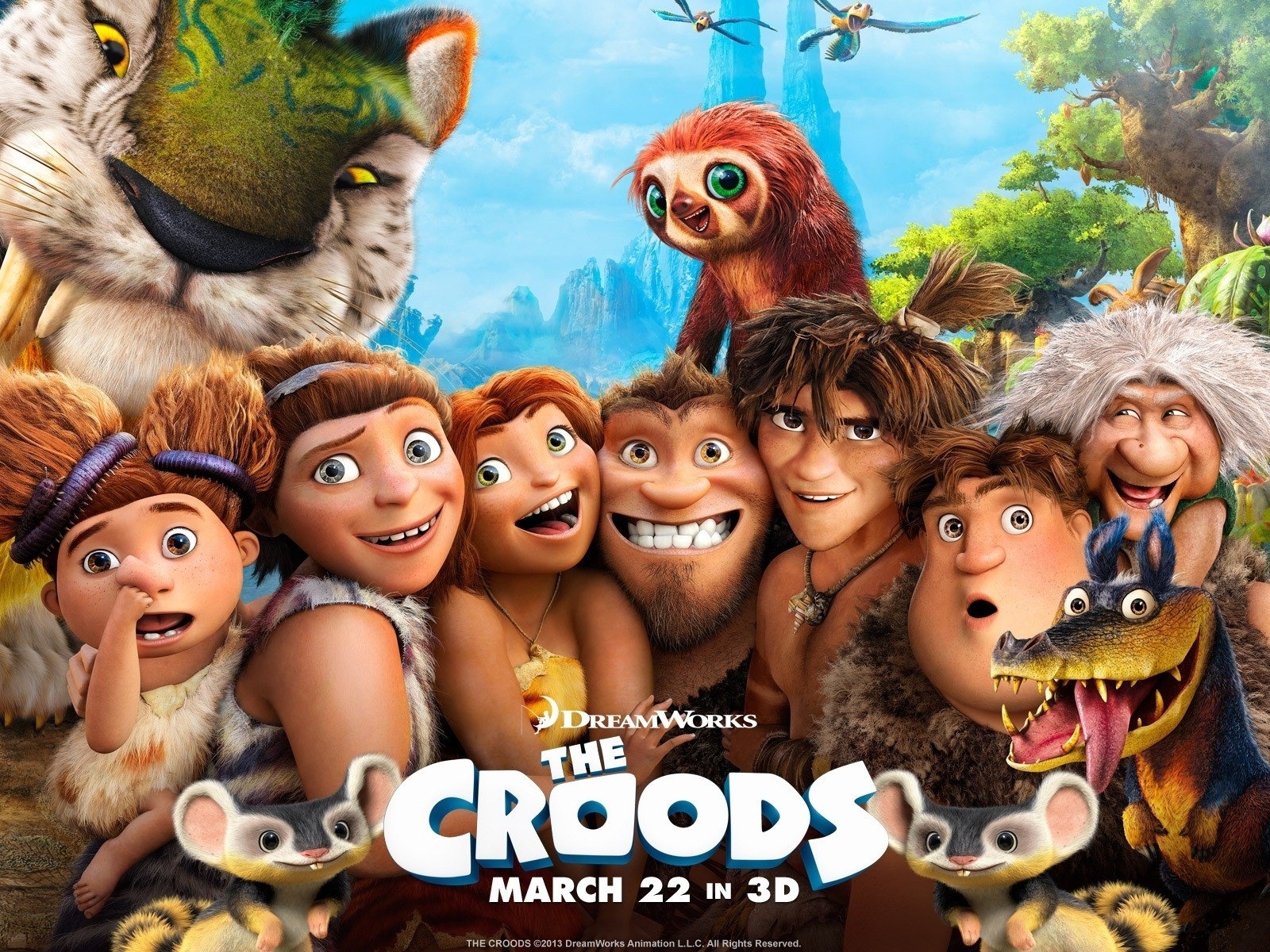 The Croods 疯狂原始人 高清电影壁纸1 - 1600x1200