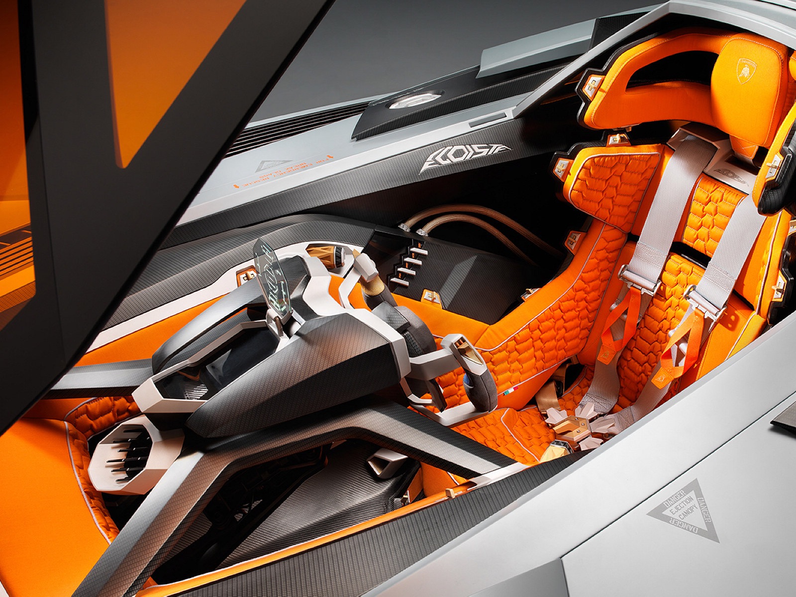 Lamborghini Egoista Concept 蘭博基尼Egoista概念超級跑車 高清壁紙 #9 - 1600x1200