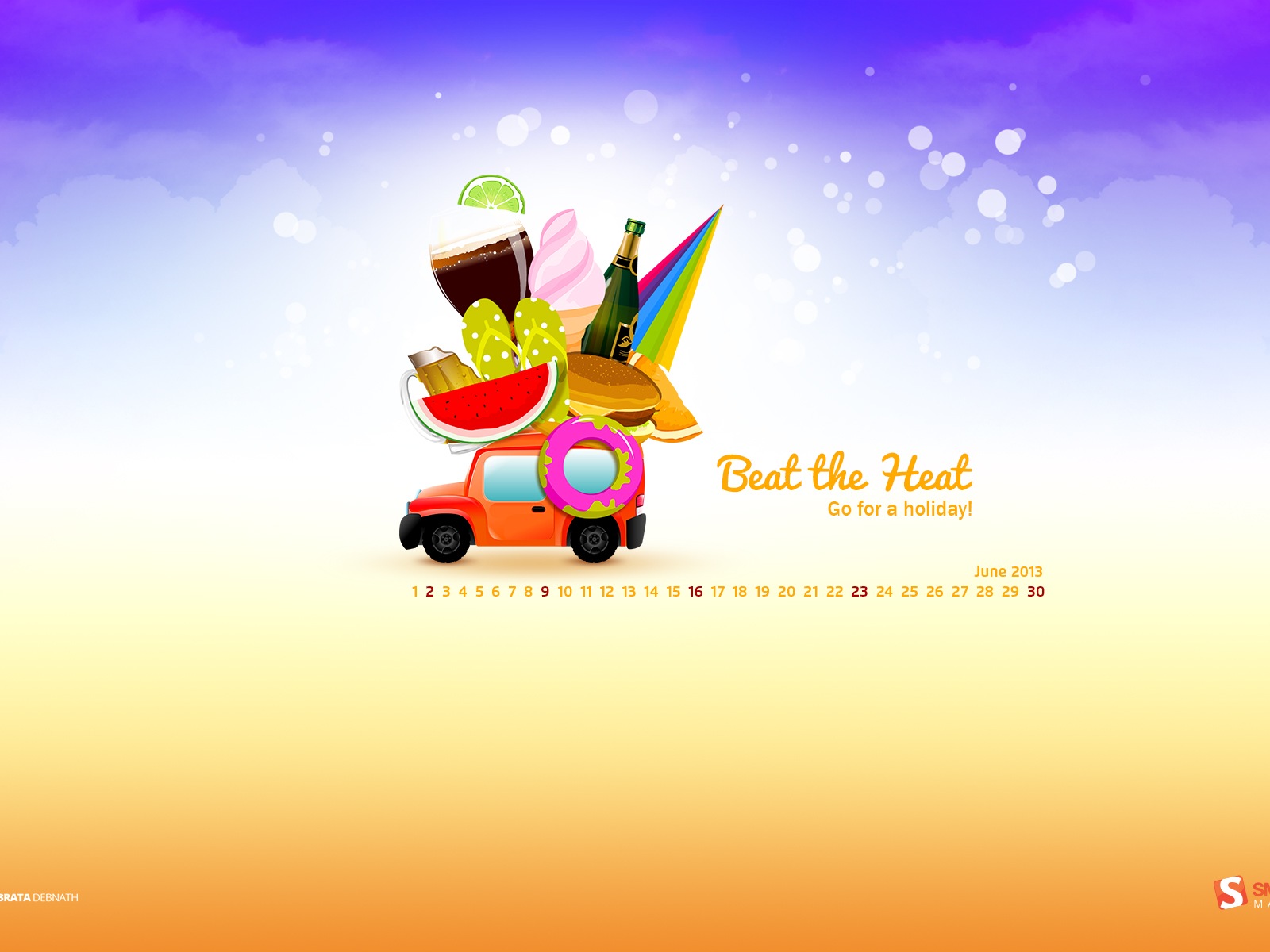 June 2013 calendar wallpaper (1) #14 - 1600x1200