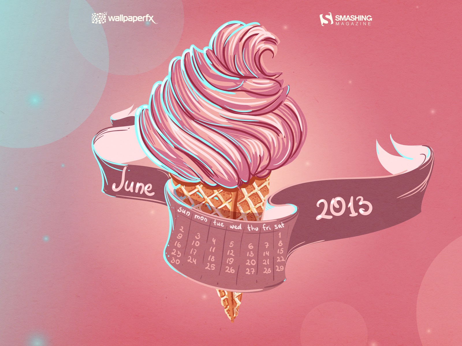 2013年6月 月曆壁紙(二) #2 - 1600x1200