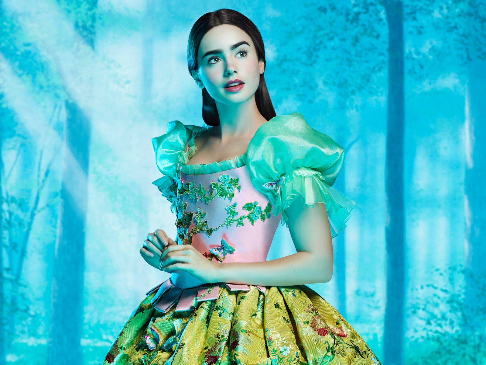 Lily Collins 莉莉·柯林斯 美女壁紙 #17 - 1600x1200