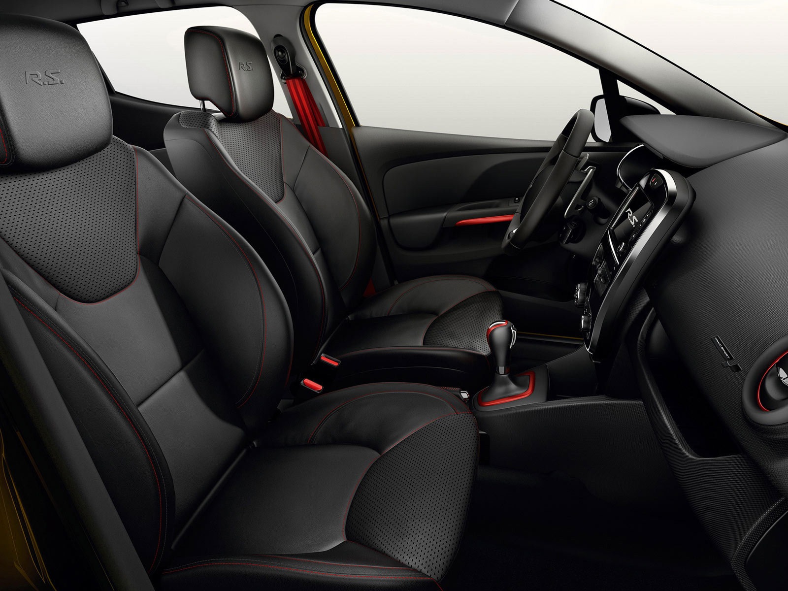 2013 雷諾CLIO RS200黃色車高清壁紙 #9 - 1600x1200