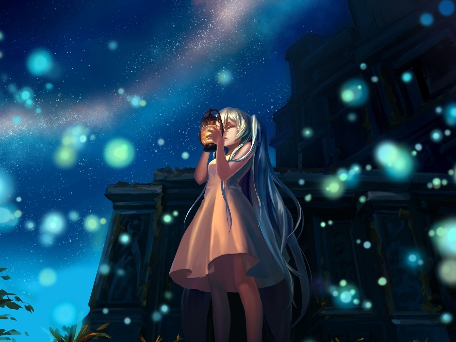 Glühwürmchen Sommer schöne anime wallpaper #16 - 1600x1200
