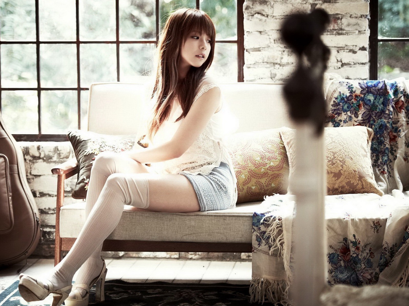 Juniel Corea hermosa niña HD wallpaper #3 - 1600x1200