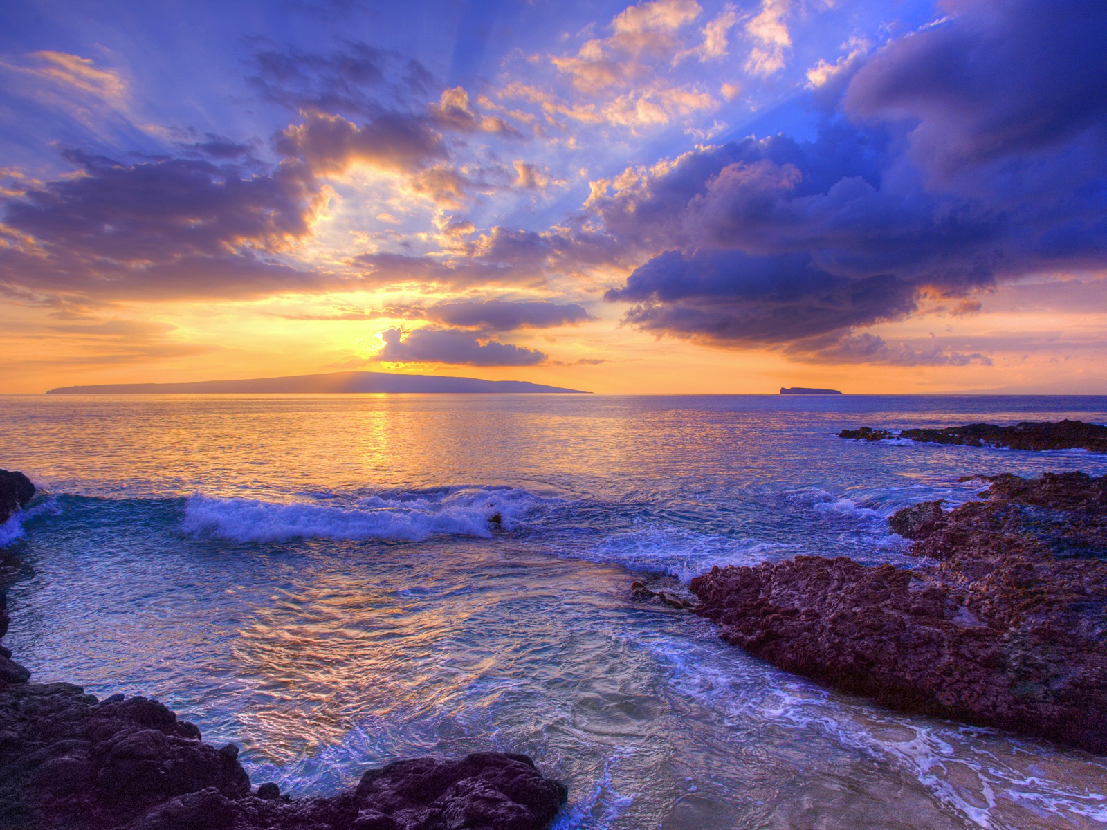 Windows 8 主題壁紙：海灘的日出日落美景 #2 - 1600x1200