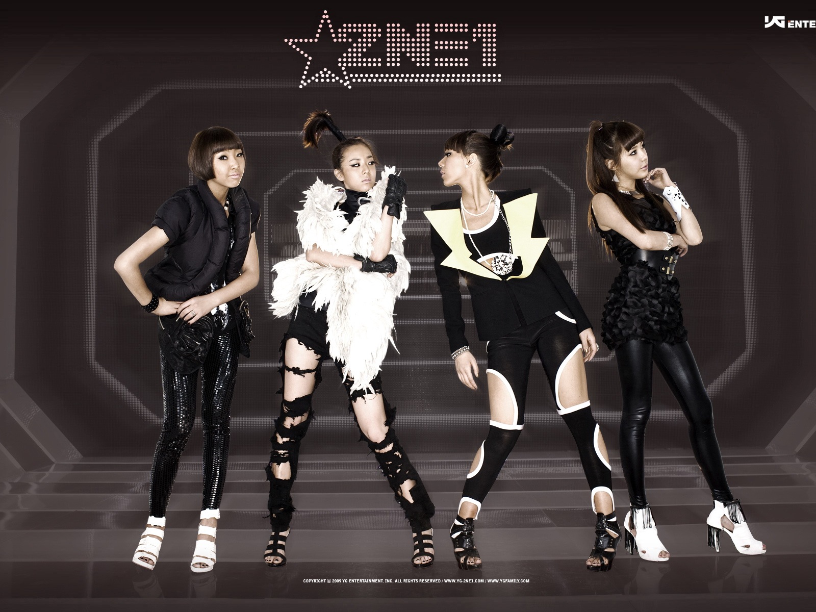 韓國音樂女孩組合 2NE1 高清壁紙 #11 - 1600x1200
