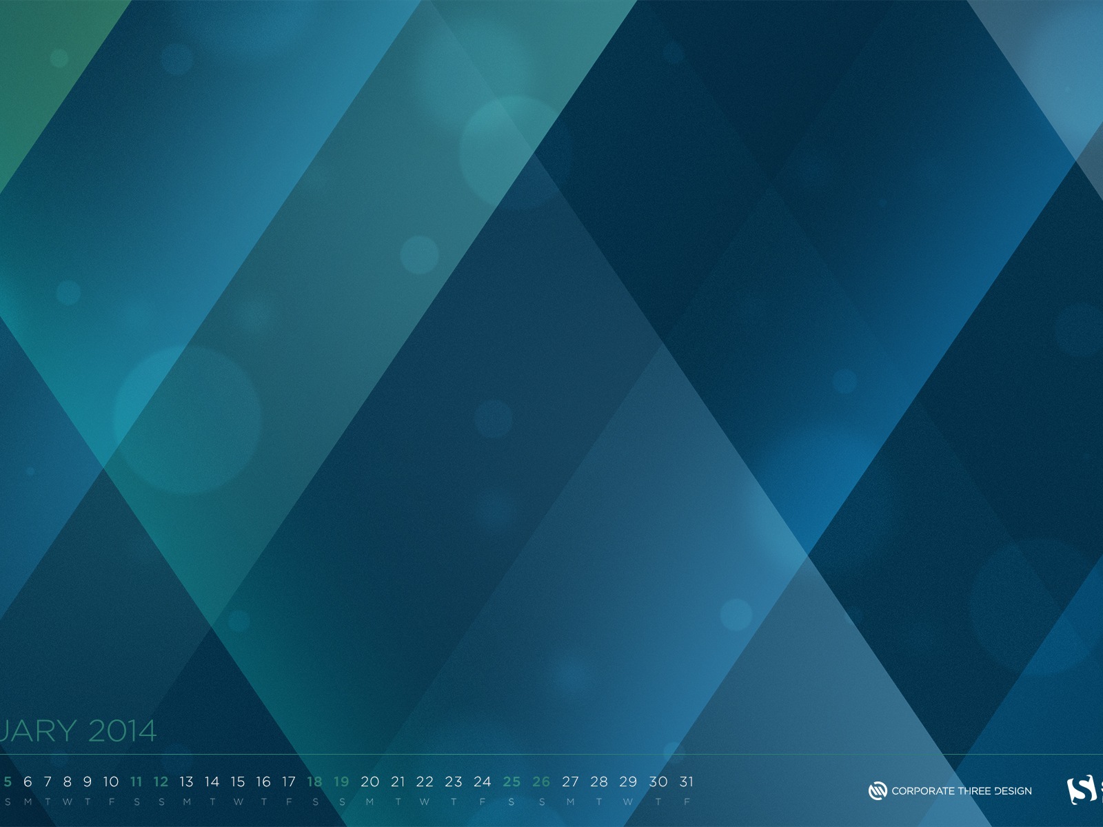 Januar 2014 Kalender Wallpaper (1) #16 - 1600x1200