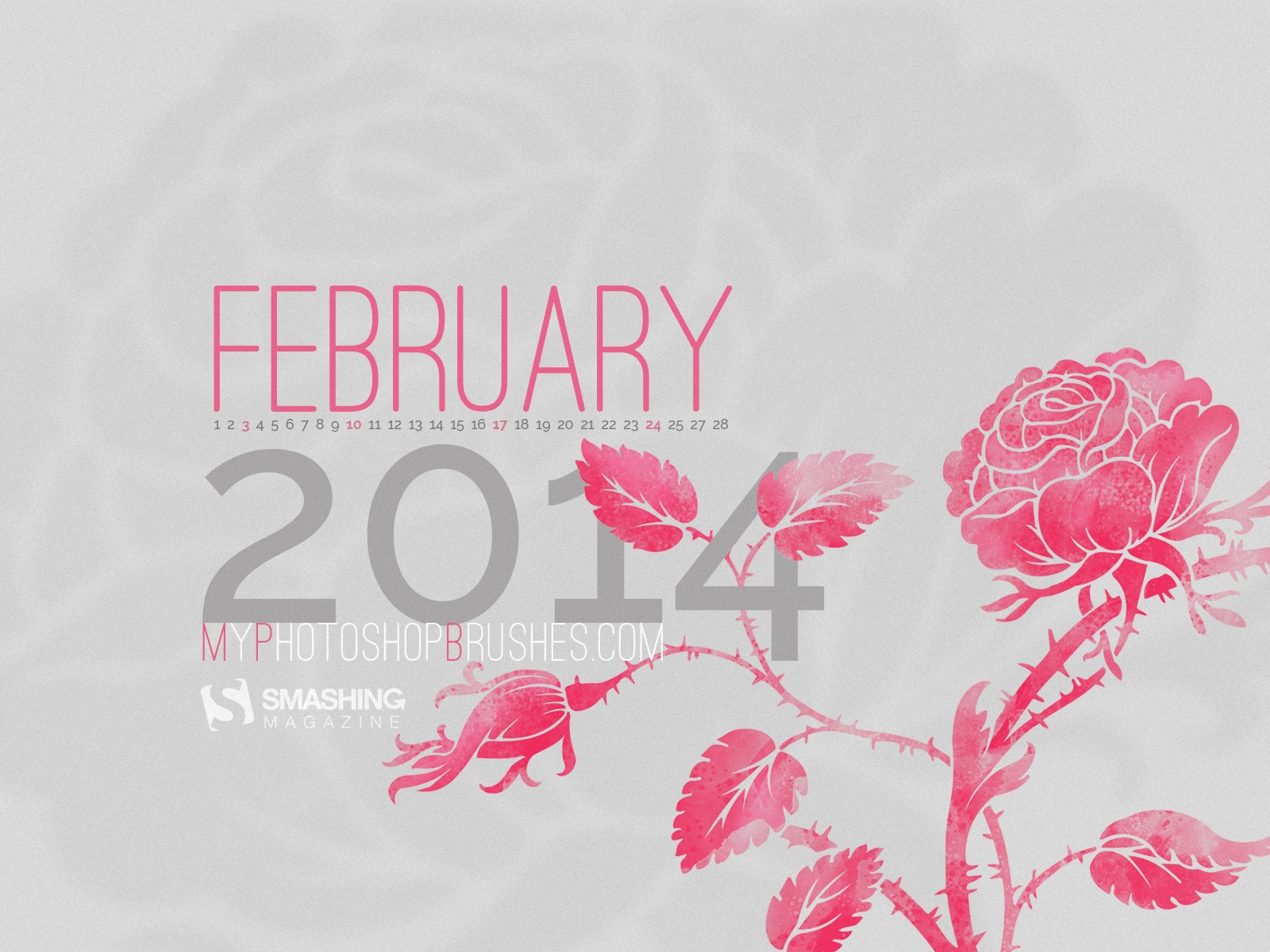 2014年2月 月曆壁紙(二) #9 - 1600x1200