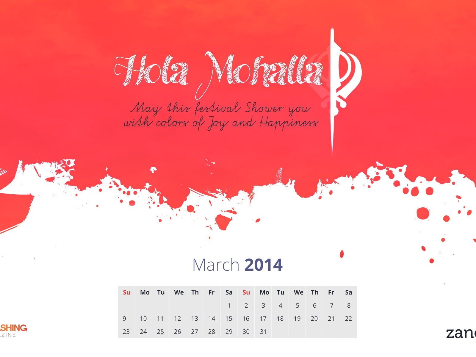 March 2014 calendar wallpaper (2) #2 - 1600x1200