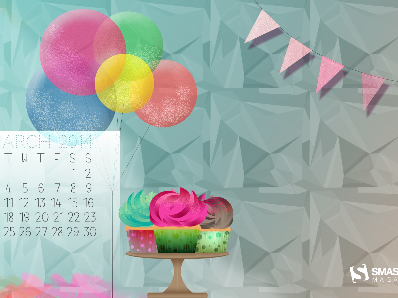 March 2014 calendar wallpaper (2) #4 - 1600x1200