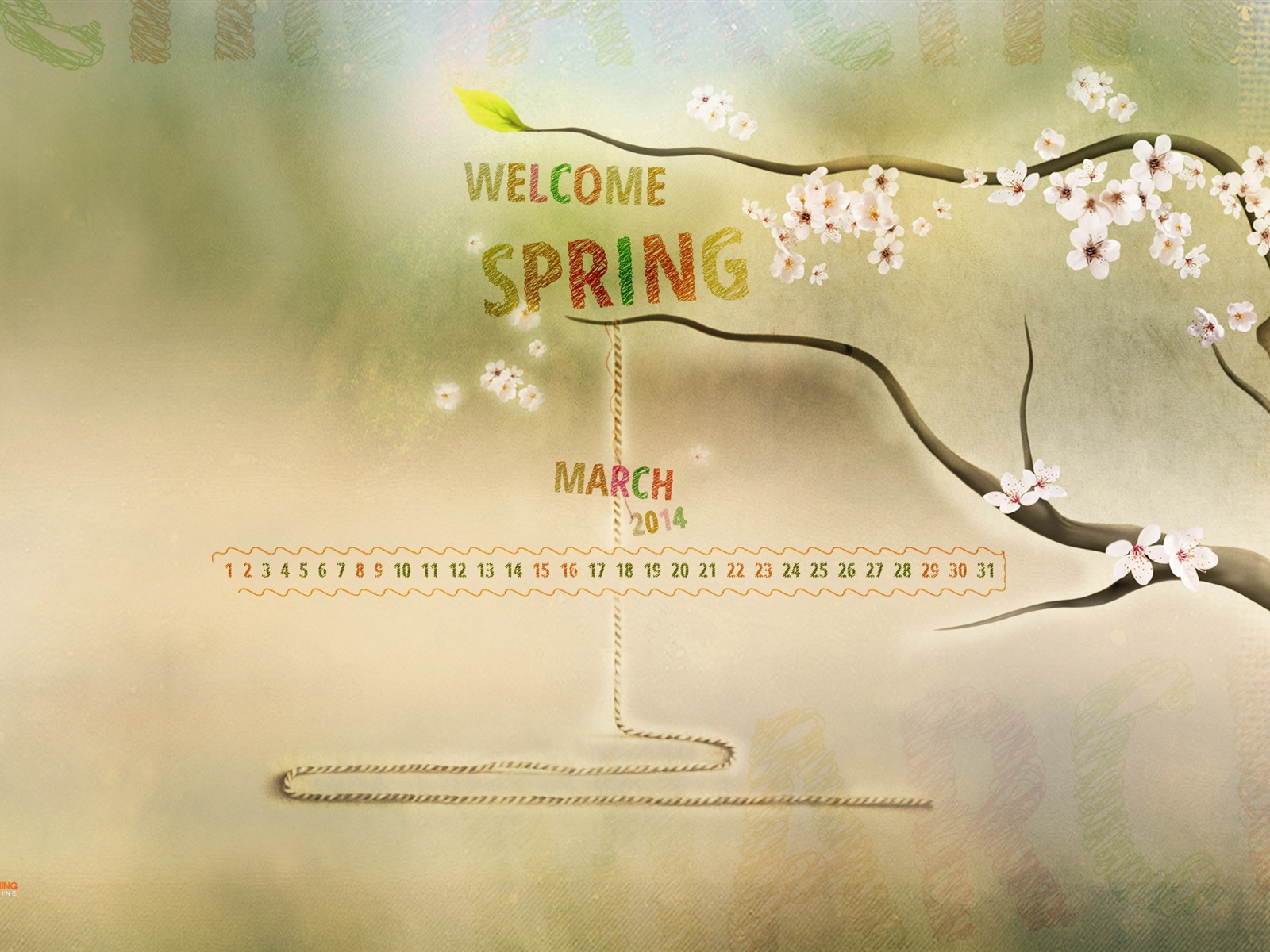 March 2014 calendar wallpaper (2) #17 - 1600x1200