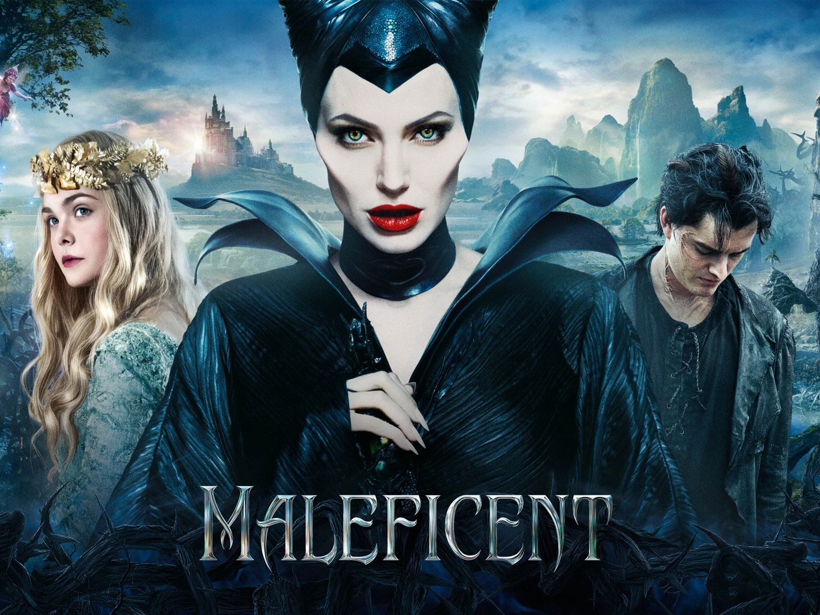 Maleficent 黑魔女：沉睡魔咒2014 高清電影壁紙 #1 - 1600x1200