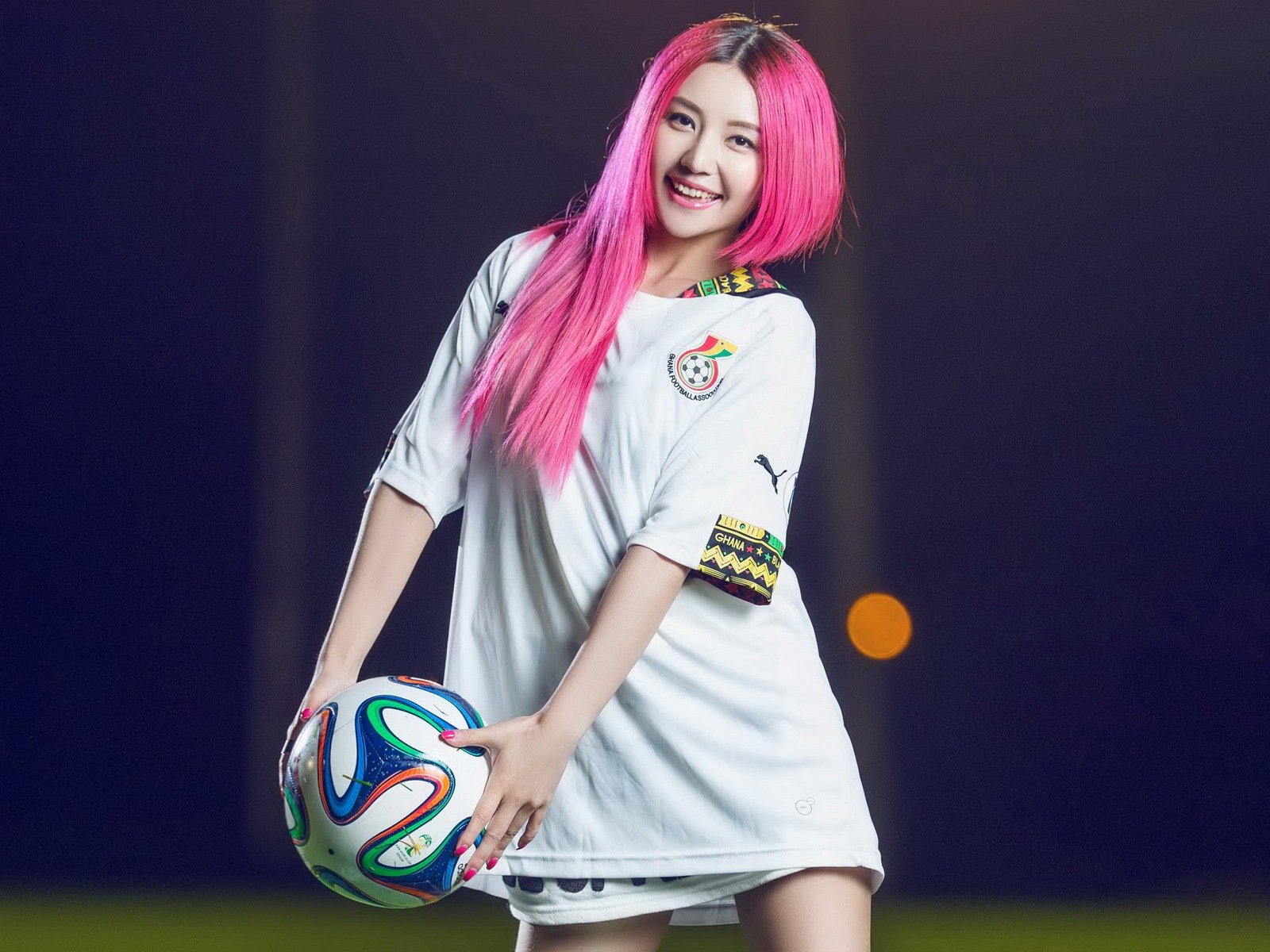 32 World Cup dresy, fotbalové dítě krásné dívky HD Tapety na plochu #32 - 1600x1200