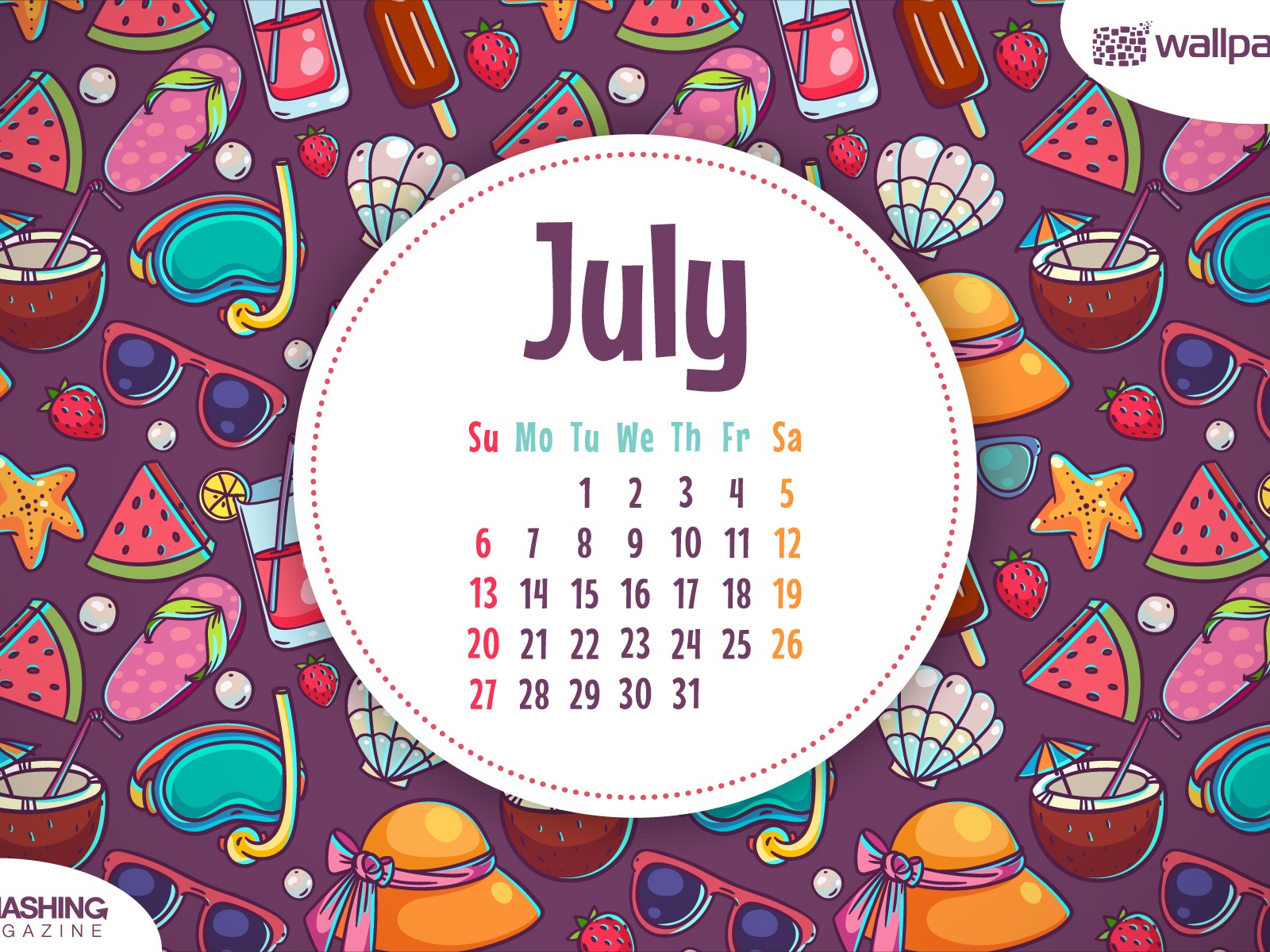 Juli 2014 Kalender Wallpaper (1) #6 - 1600x1200