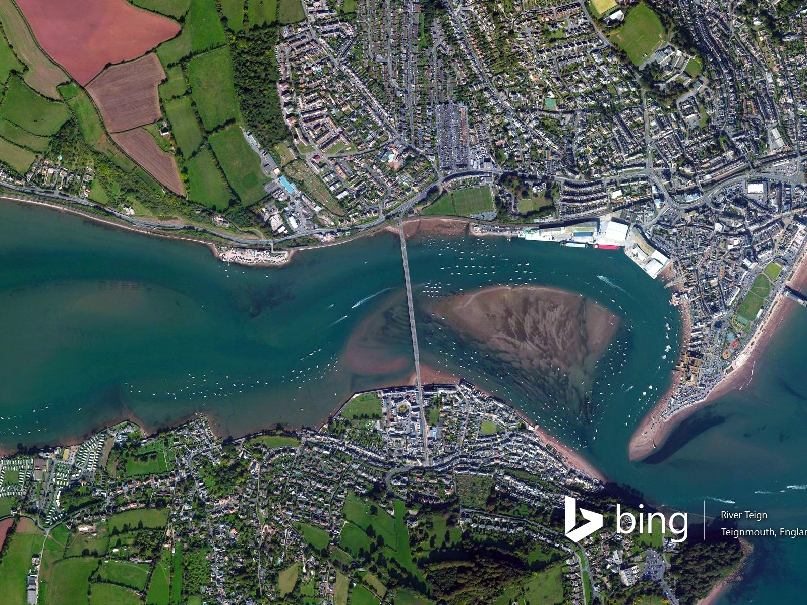 Microsoft Bing HD Wallpapers: Luftaufnahme von Europa #15 - 1600x1200