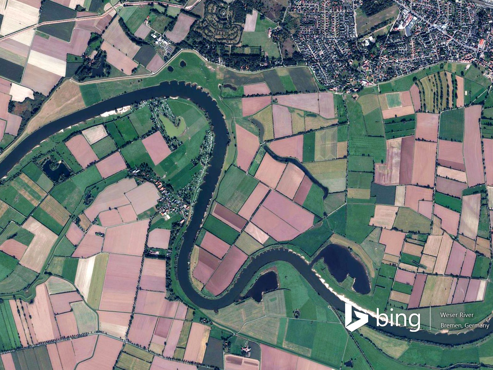 Microsoft Bing HD Wallpapers: Luftaufnahme von Europa #18 - 1600x1200