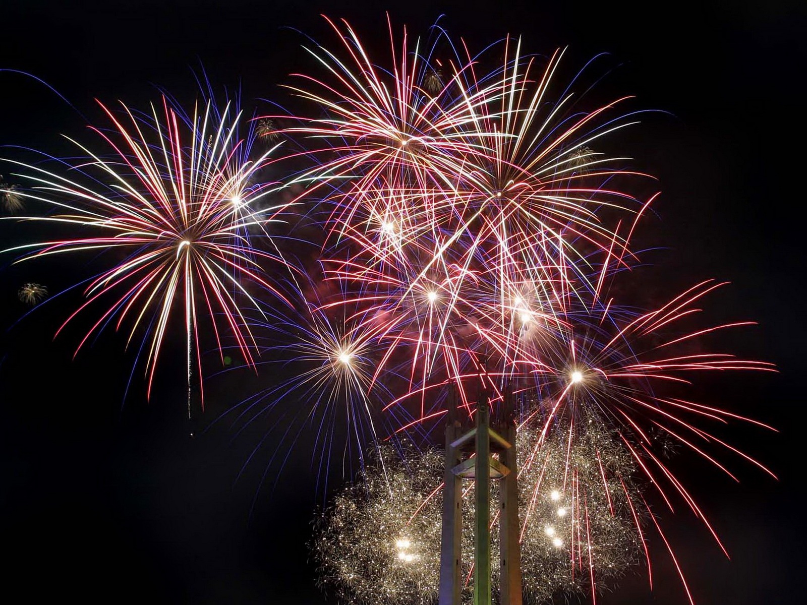 La belleza del cielo nocturno, fuegos artificiales hermosos fondos de pantalla #3 - 1600x1200