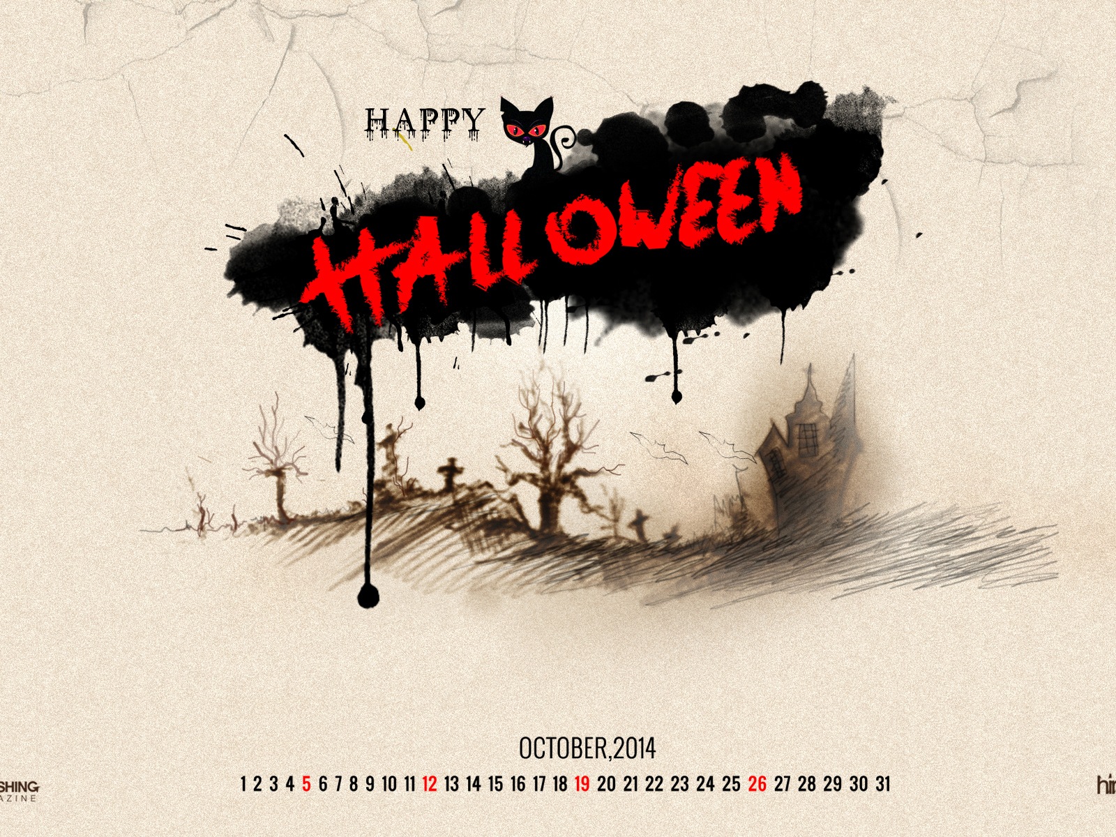 Oktober 2014 Kalender Tapete (2) #8 - 1600x1200