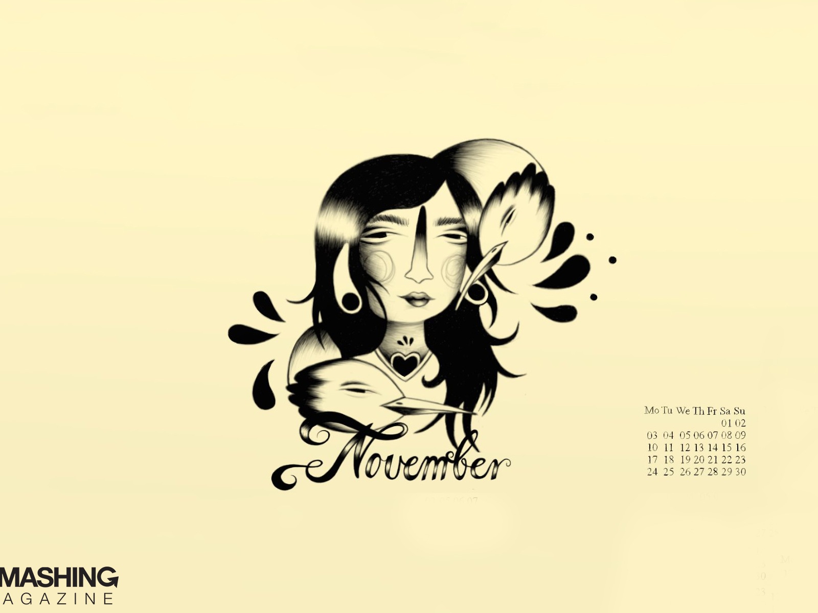 November 2014 Calendar wallpaper(2) #11 - 1600x1200