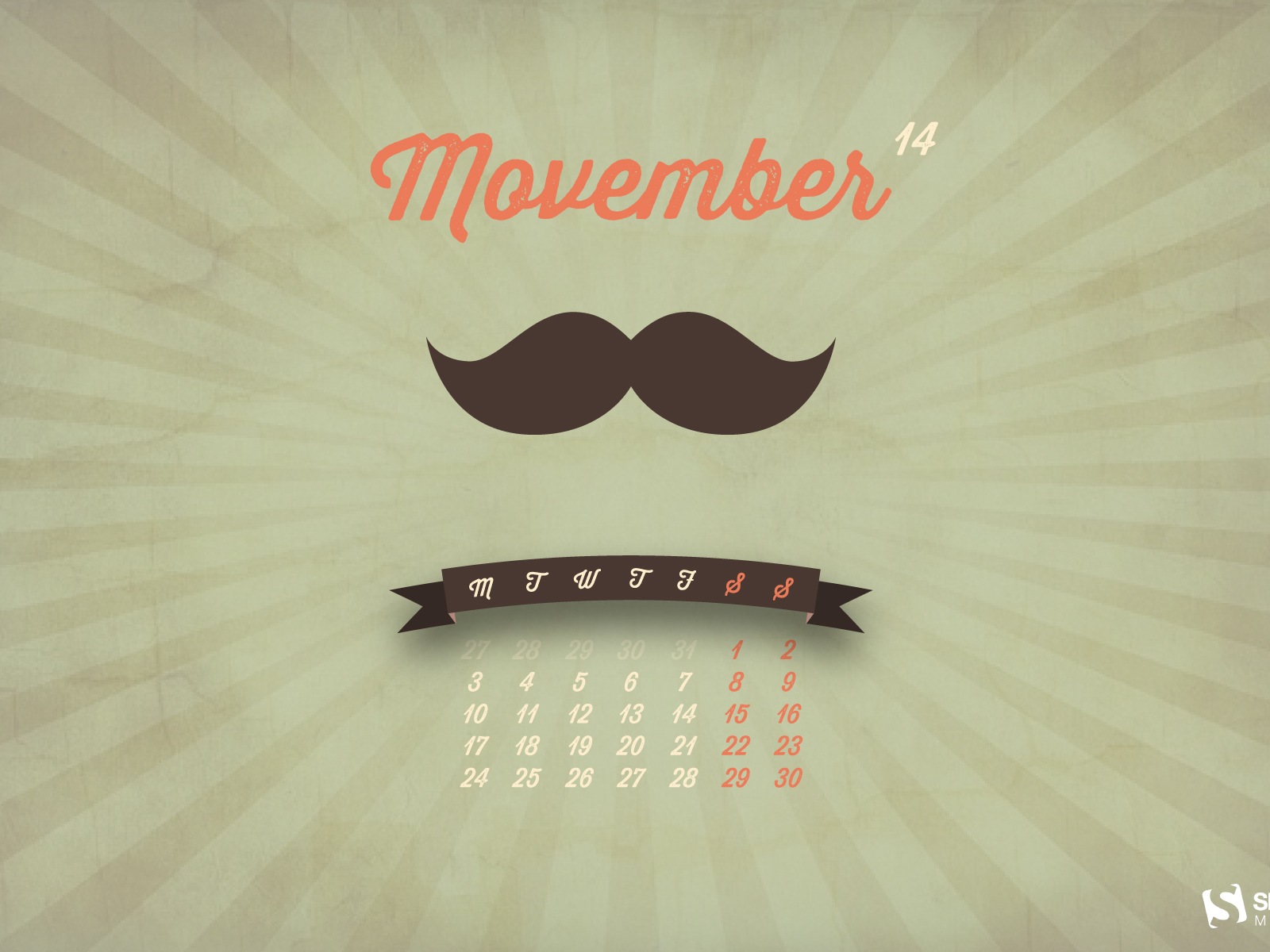 November 2014 Calendar wallpaper(2) #12 - 1600x1200