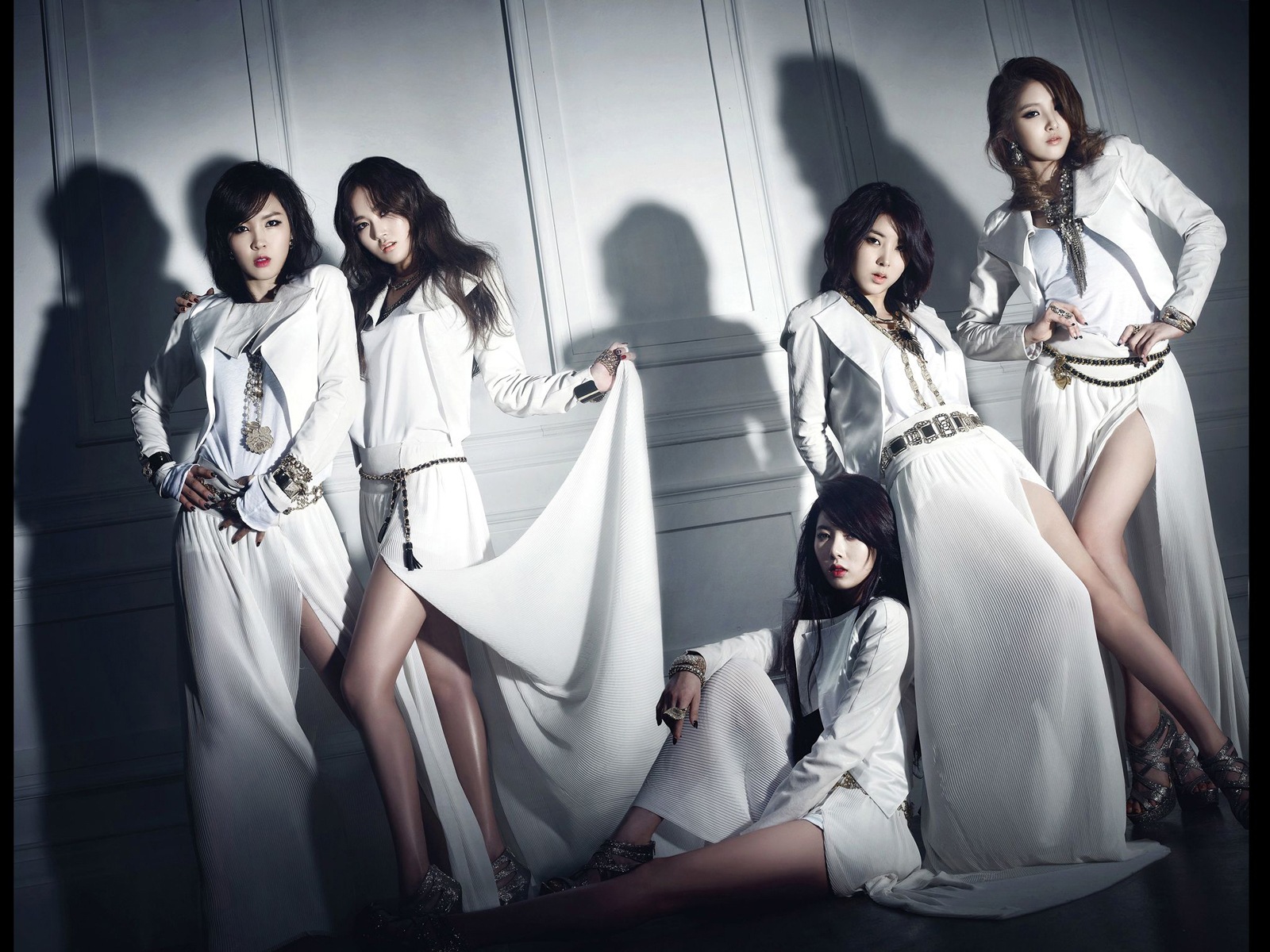 4Minute Koreanische Musik schöne Mädchen Kombination HD Wallpaper #13 - 1600x1200