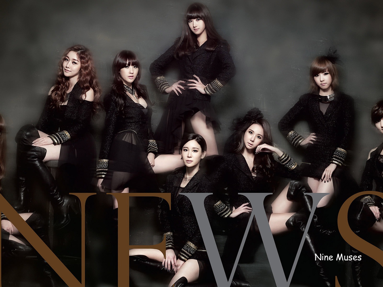 Nine Muses 韓國女子音樂組合 高清壁紙 #1 - 1600x1200
