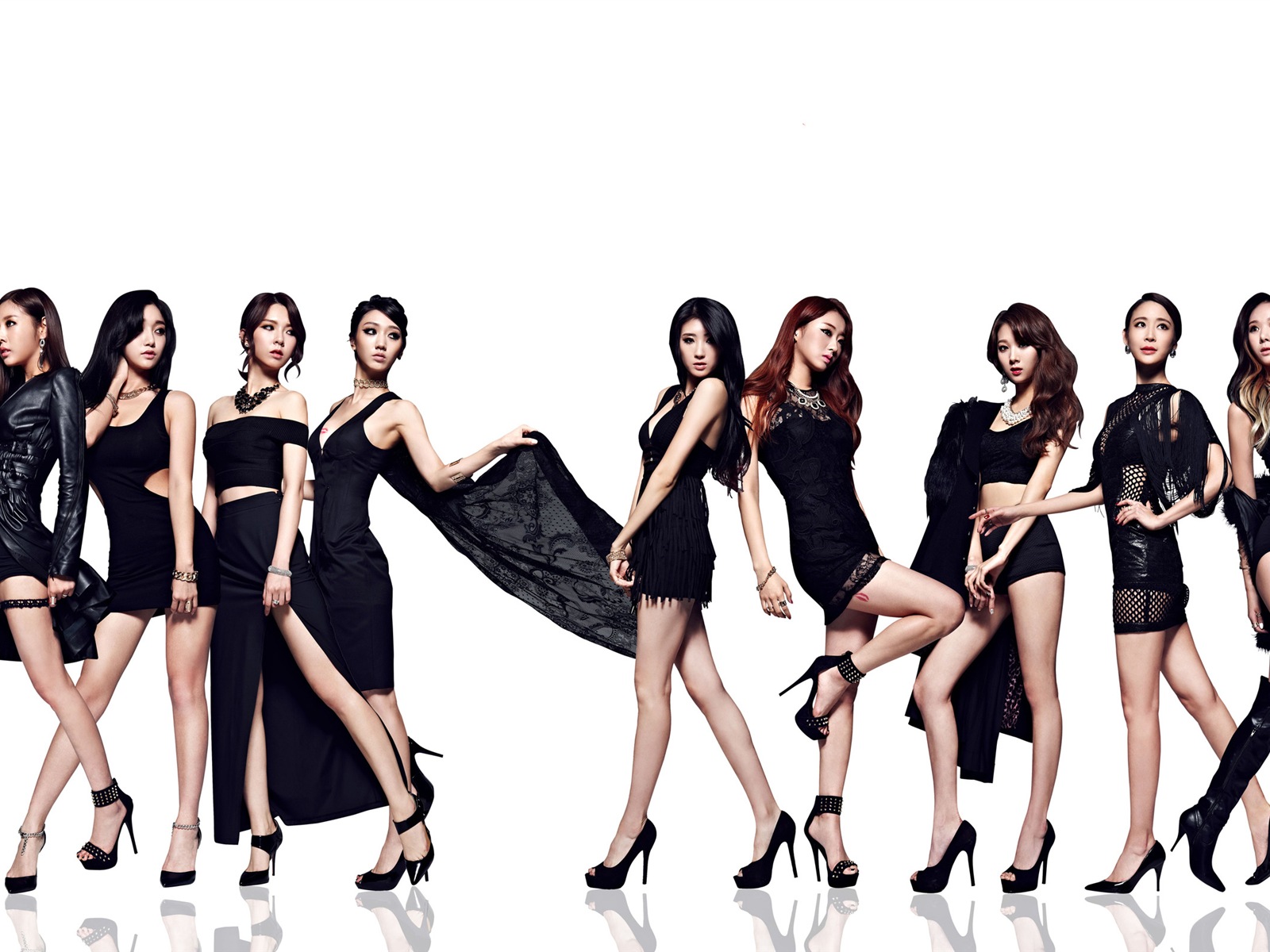 Korean Girl skupina Nine Múzy HD tapety na plochu #19 - 1600x1200