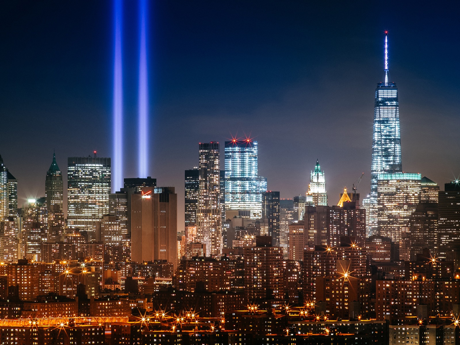뉴욕의 엠파이어 스테이트 빌딩, 도시의 밤 HD 배경 화면 #19 - 1600x1200