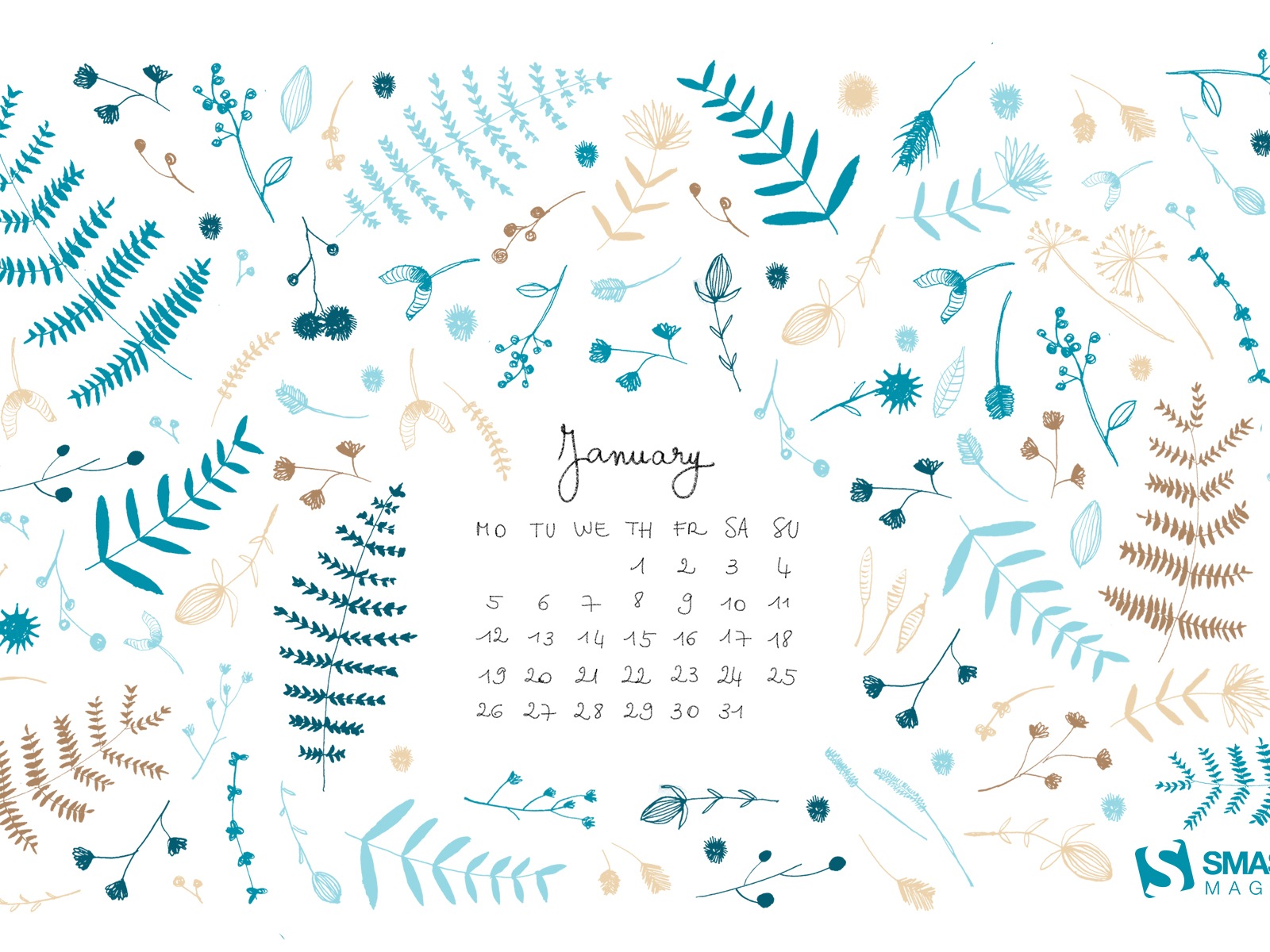 Januar 2015 Kalender Wallpaper (2) #20 - 1600x1200