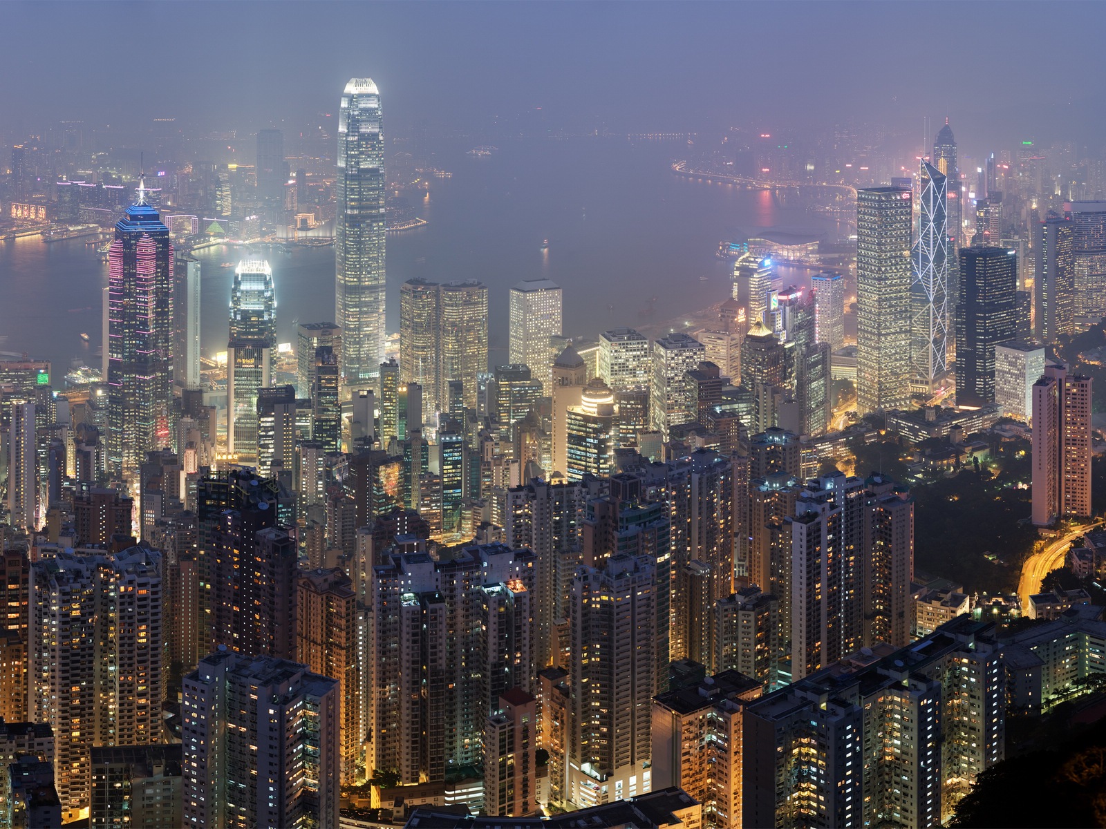 Hong Kong je Městská krajina krásné HD tapety na plochu #12 - 1600x1200