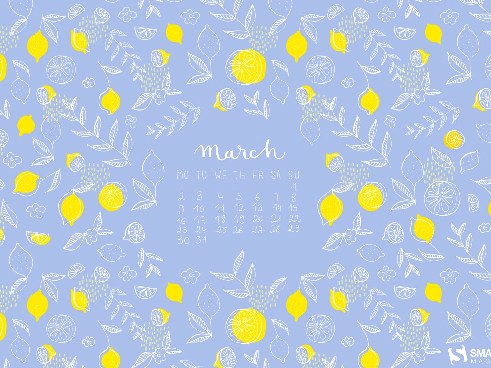 2015年3月 月曆壁紙(二) #9 - 1600x1200