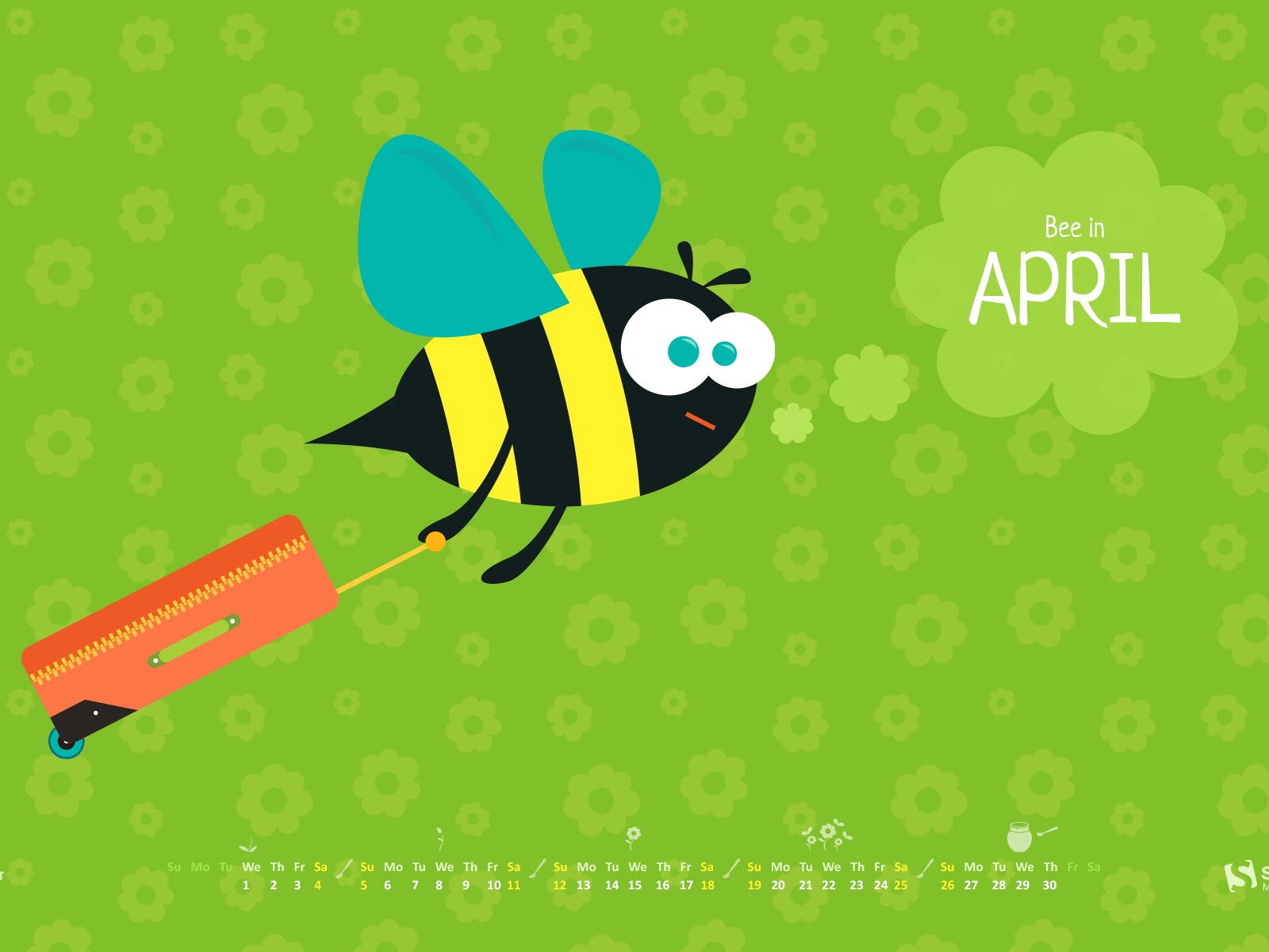 April 2015 calendar wallpaper (1) #5 - 1600x1200