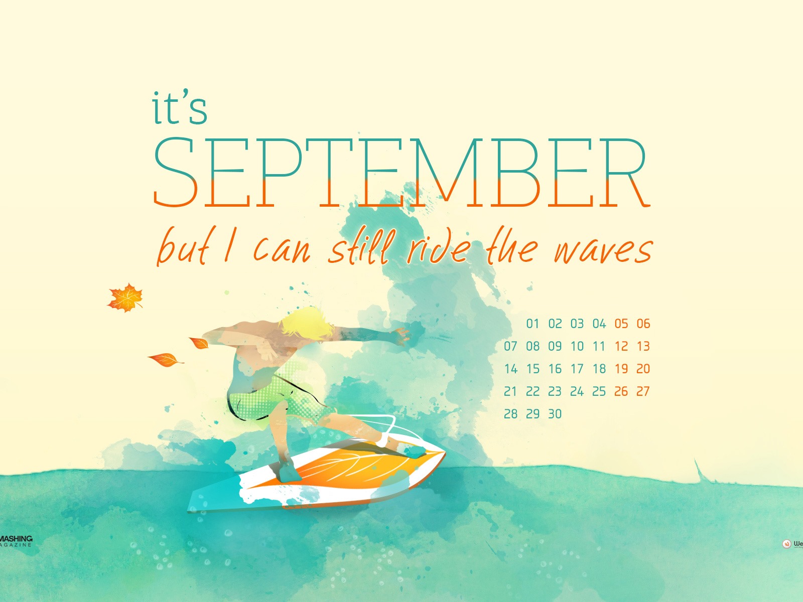 September 2015 Kalender Wallpaper (2) #12 - 1600x1200