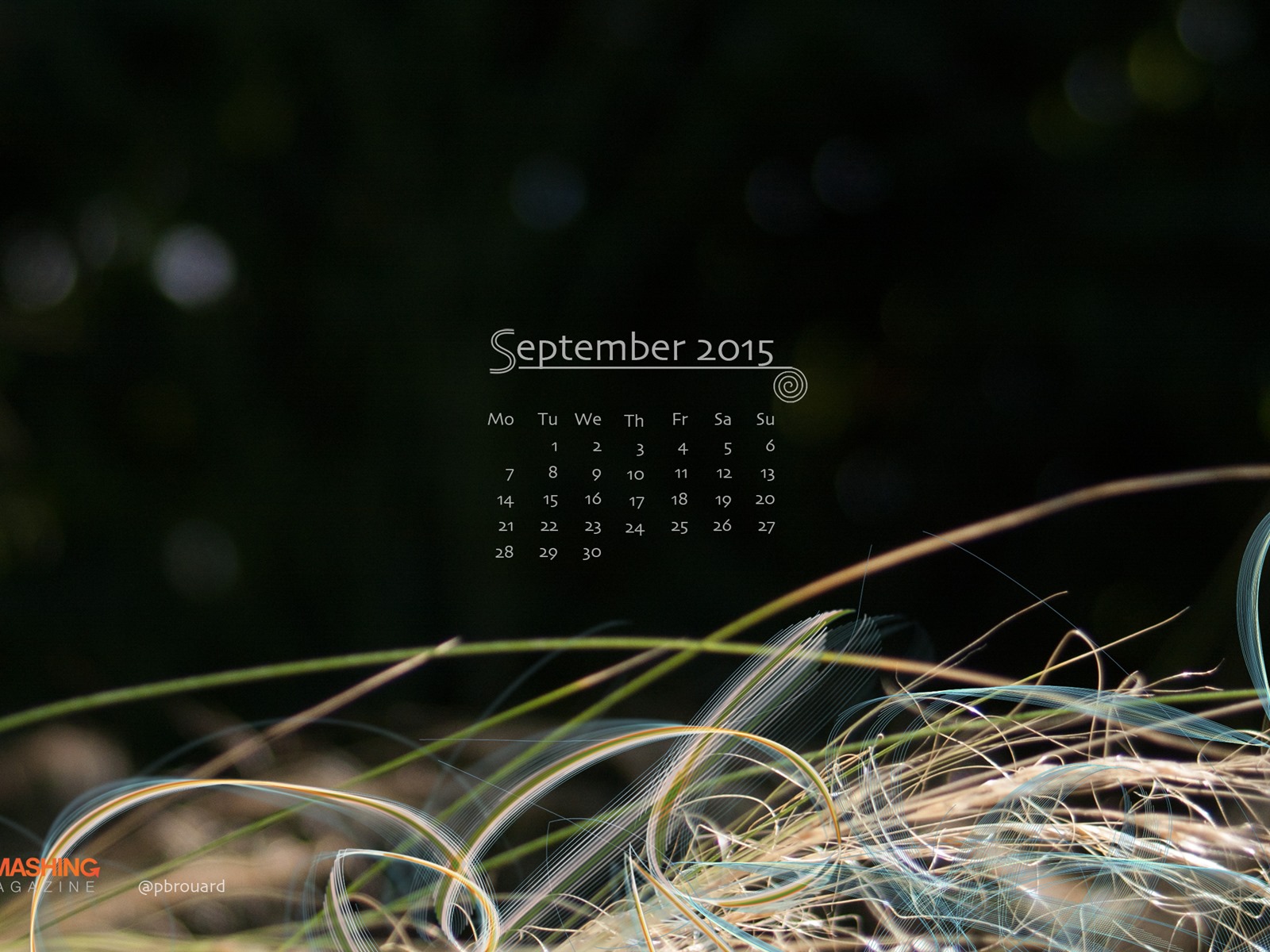 September 2015 calendar wallpaper (2) #19 - 1600x1200