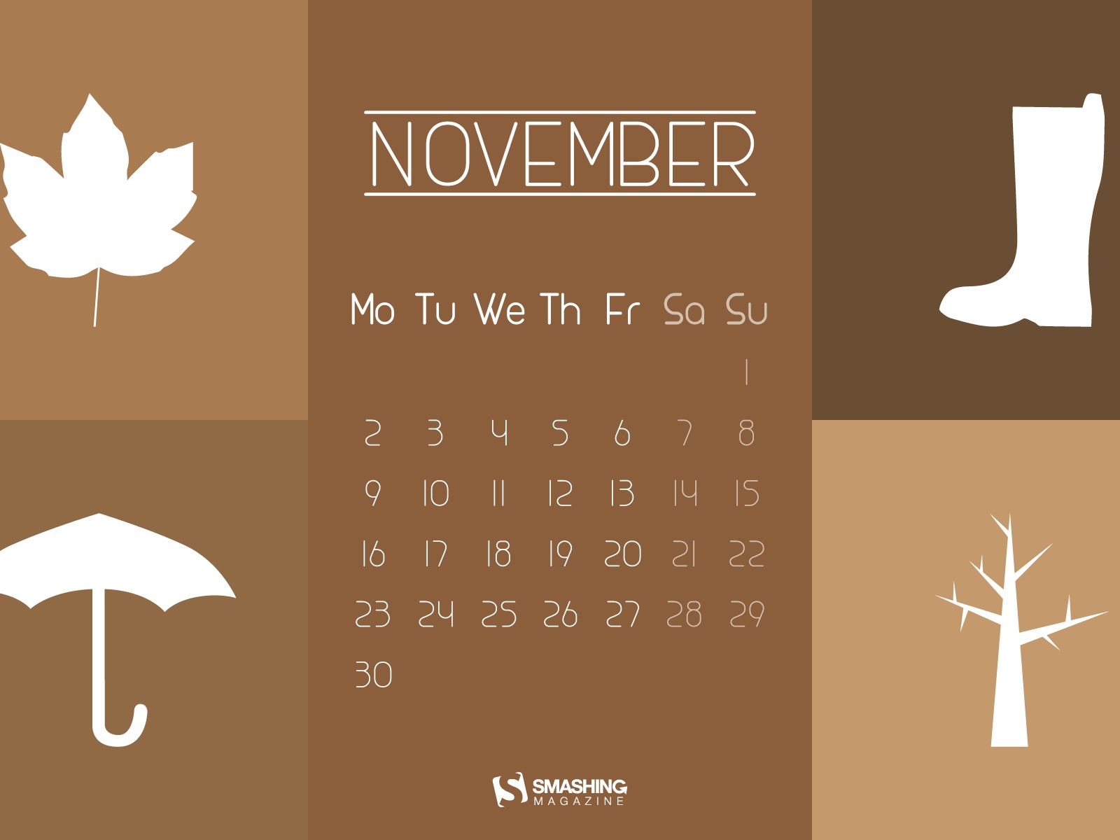 November 2015 Calendar wallpaper (2) #12 - 1600x1200