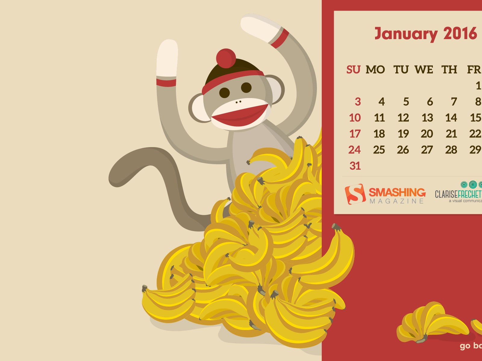 January 2016 calendar wallpaper (2) #10 - 1600x1200