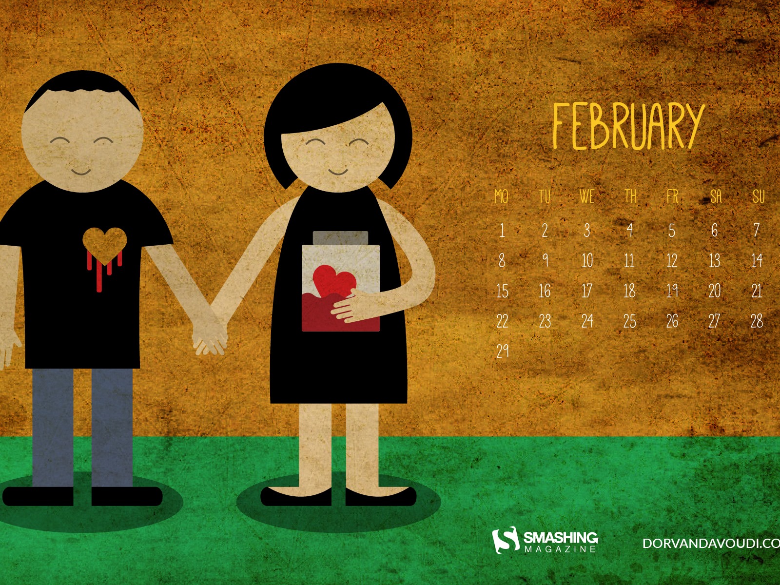 Februar 2016 Kalender Wallpaper (2) #5 - 1600x1200