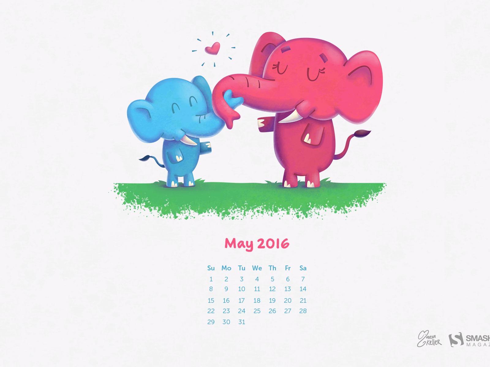 2016年5月 月曆壁紙(二) #9 - 1600x1200