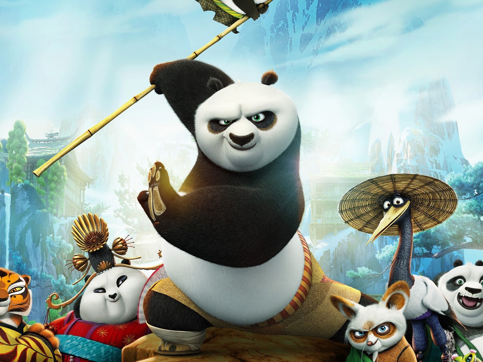 Kung Fu Panda 3, HD film tapety na plochu #1 - 1600x1200
