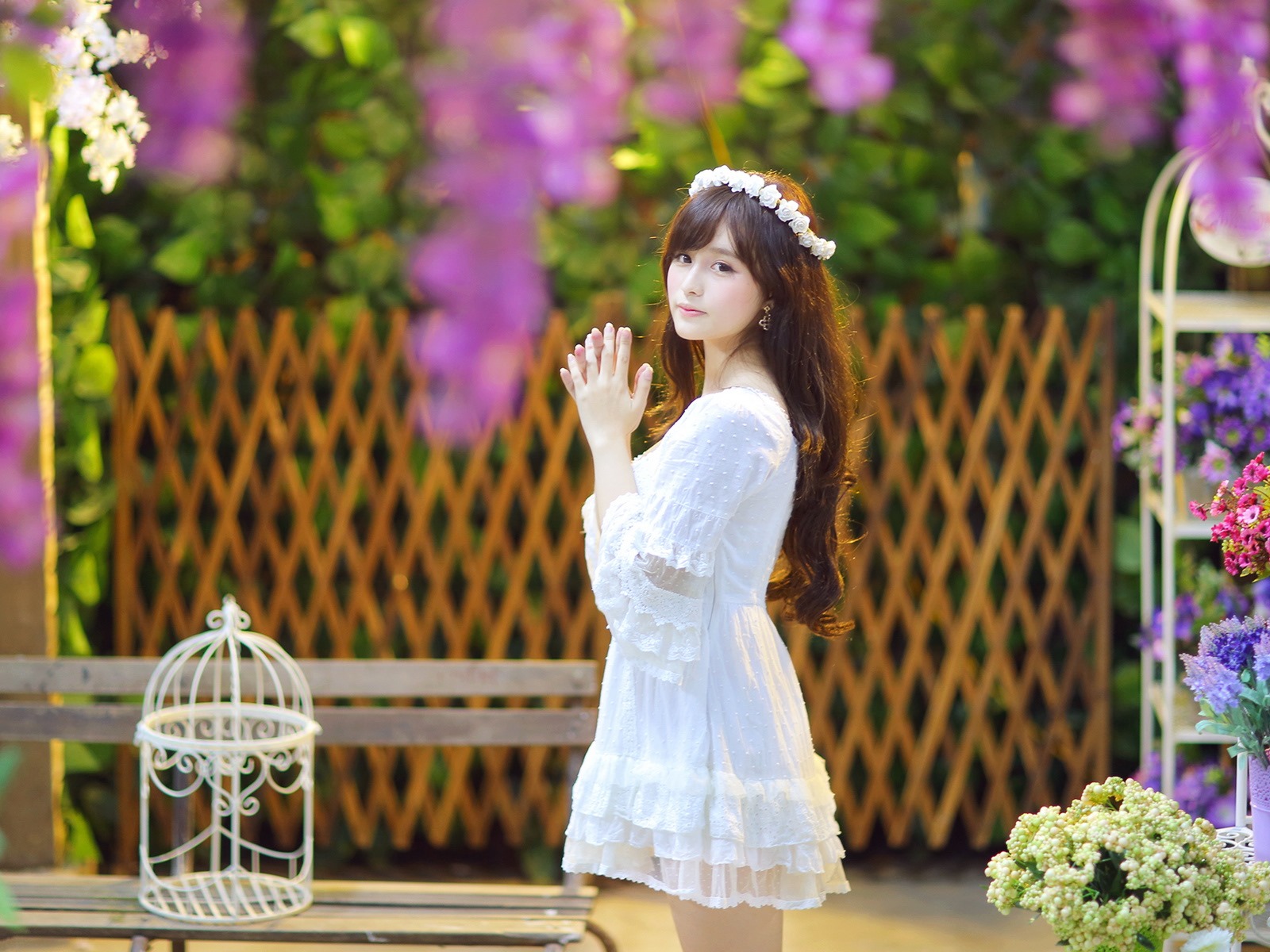 清純可愛年輕的亞洲女孩 高清壁紙合集(二) #34 - 1600x1200
