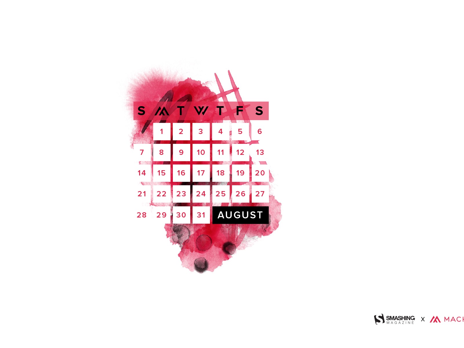 August 2016 calendar wallpaper (2) #18 - 1600x1200