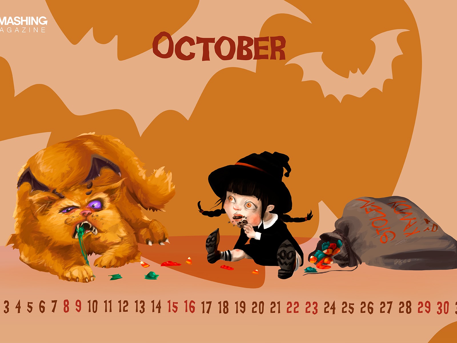 October 2016 calendar wallpaper (2) #14 - 1600x1200