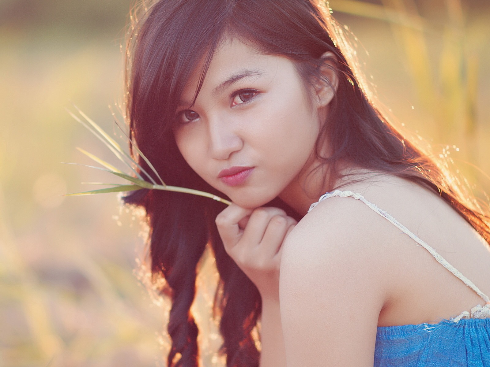 순수하고 사랑스러운 젊은 아시아 여자의 HD 월페이퍼 컬렉션 (5) #35 - 1600x1200